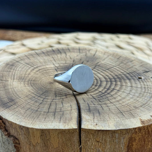 Erkek Kişiselleştirilebilir Gold Yuvarlak Yüzük