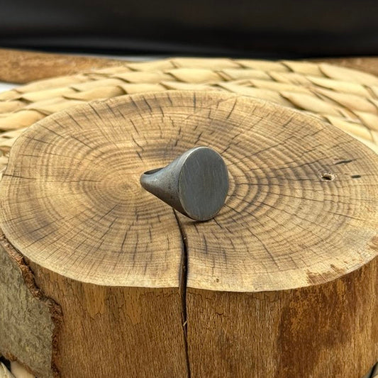 Erkek Kişiselleştirilebilir Gold Oval Yüzük