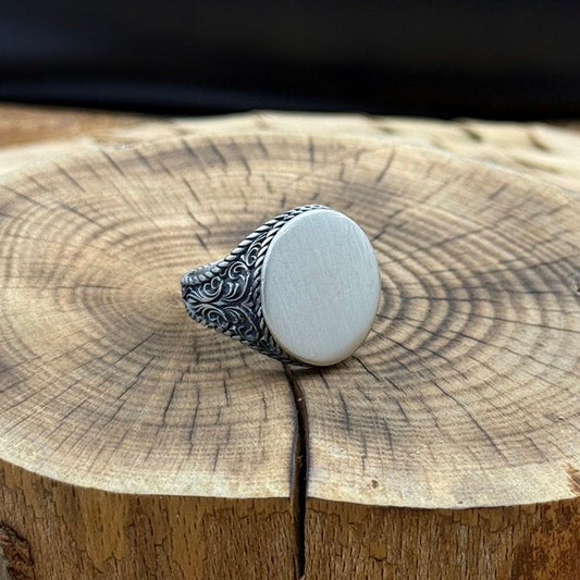 Erkek Kişiselleştirilebilir Gravürlü Yüzük